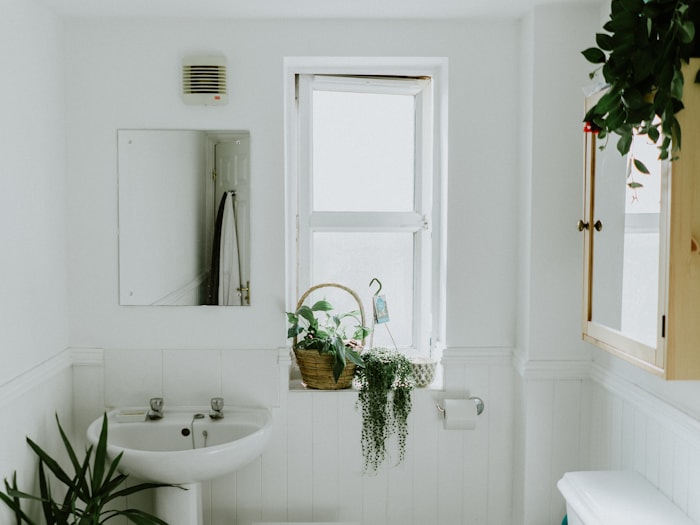Beautiful new walk-in shower after conversion